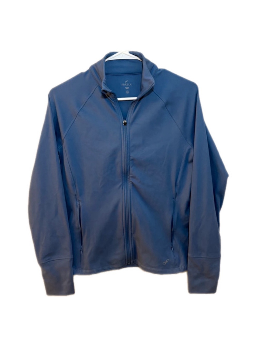 Freely Haven Luxe Full-Zip Athletic Jacket - Blue - Size Small
